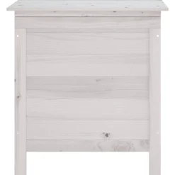 vidaXL Tuinbox 50x49x56,5 cm massief vurenhout wit