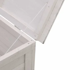 vidaXL Tuinbox 50x49x56,5 cm massief vurenhout wit
