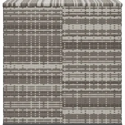 vidaXL Tuinbox 100x49x103,5 cm polyetheen rattan grijs