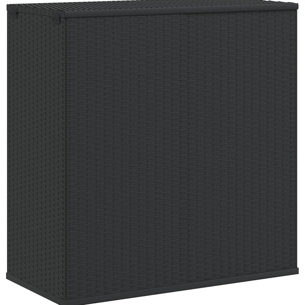 vidaXL Tuinbox 100x49x103,5 cm polyetheen rattan bruin