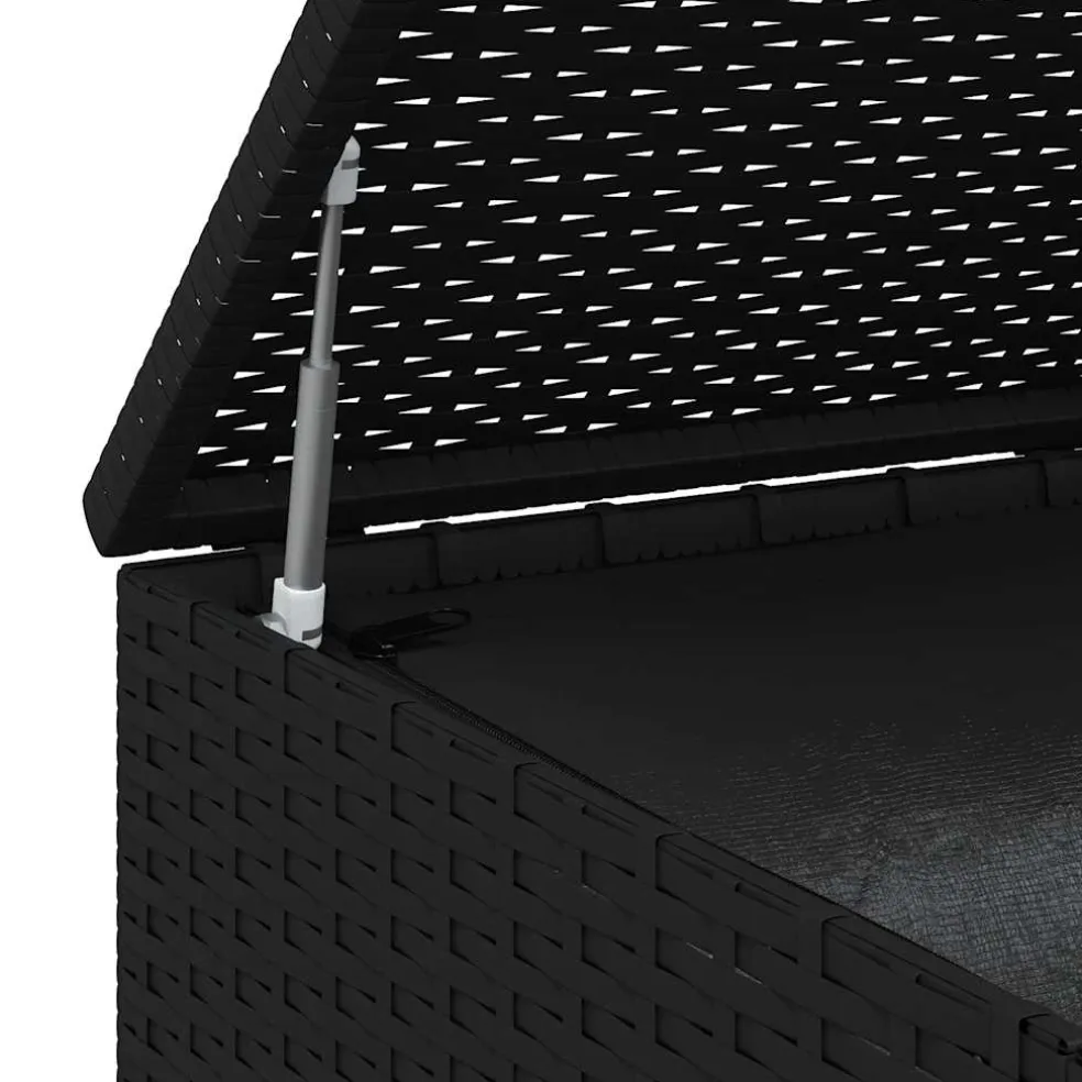 vidaXL Tuinbox 100x49x103,5 cm polyetheen rattan bruin