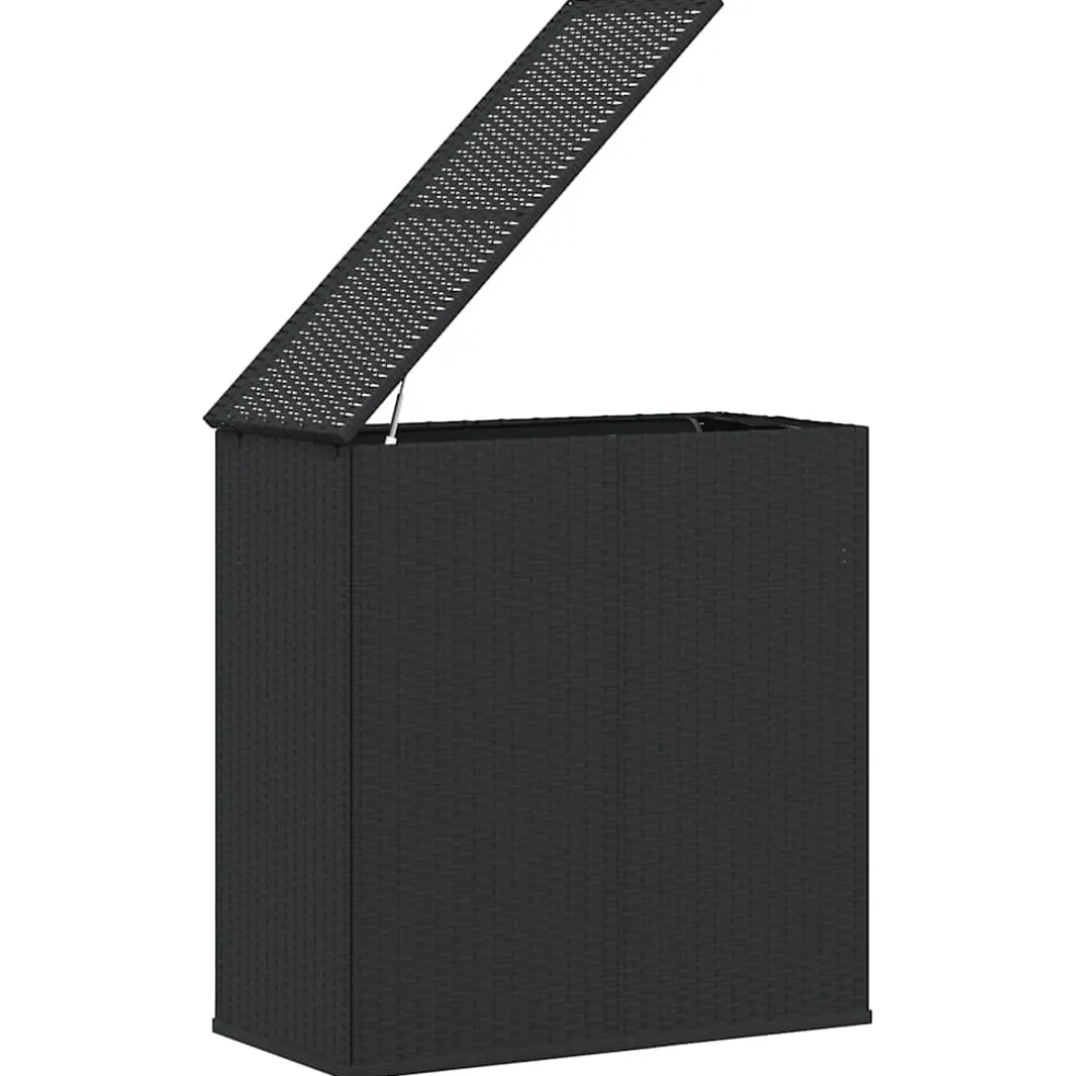 vidaXL Tuinbox 100x49x103,5 cm polyetheen rattan bruin