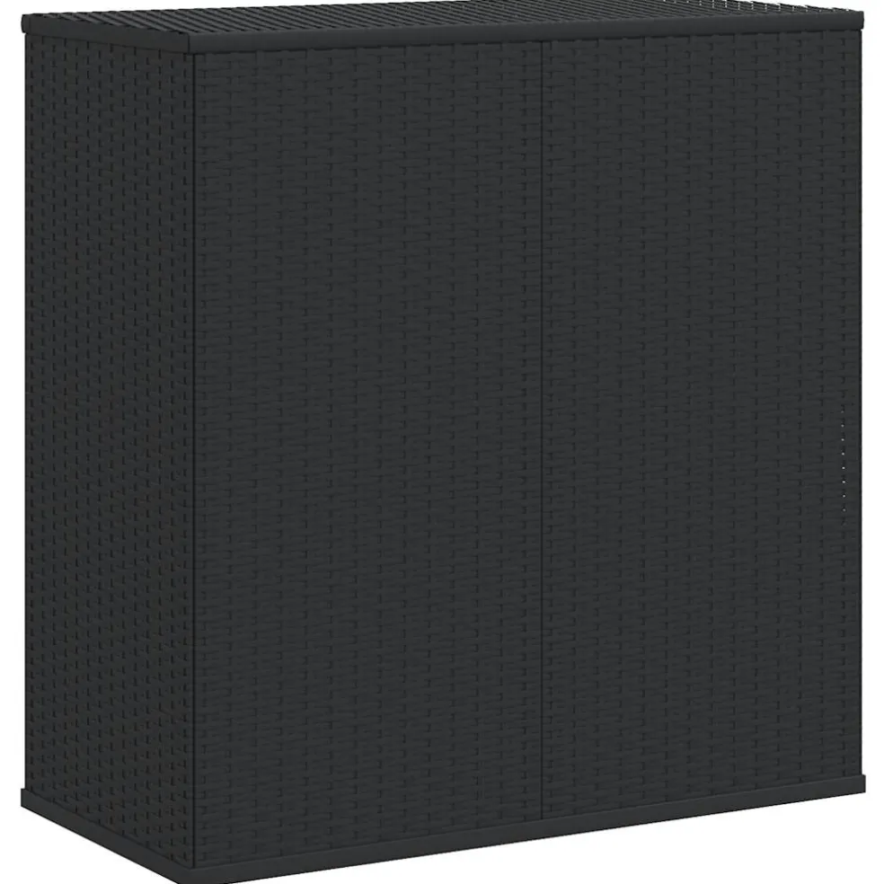 vidaXL Tuinbox 100x49x103,5 cm polyetheen rattan bruin