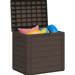 vidaXL Tuinbox 58,5x46x55 cm polypropeen bruin