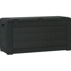 vidaXL Tuinbox 119x48x60 cm polypropeen antracietkleurig