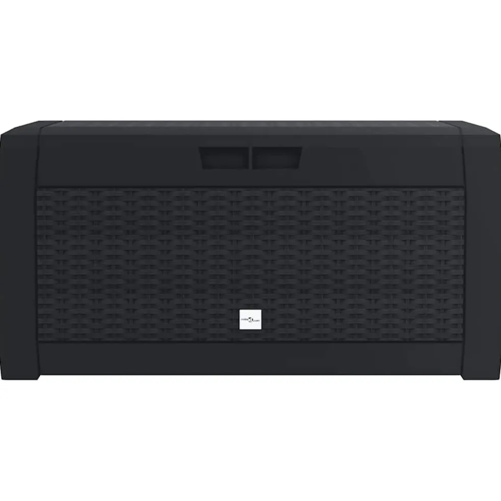 vidaXL Tuinbox 119x48x60 cm polypropeen antracietkleurig