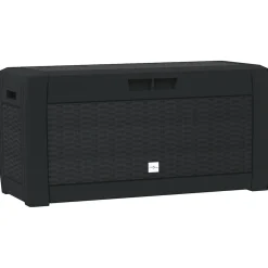 vidaXL Tuinbox 119x48x60 cm polypropeen antracietkleurig