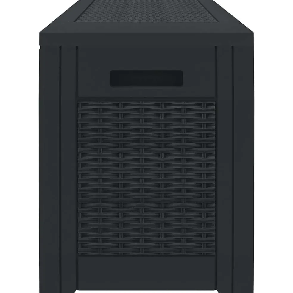 vidaXL Tuinbox 119x48x60 cm polypropeen antracietkleurig