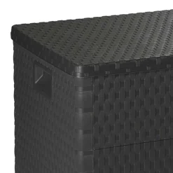 vidaXL Tuinbox 120x56x63 cm polypropeen rattan antracietkleurig