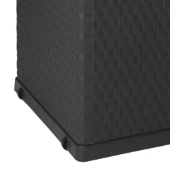vidaXL Tuinbox 120x56x63 cm polypropeen rattan antracietkleurig
