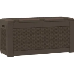 vidaXL Tuinbox 119x48x60 cm polypropeen bruin