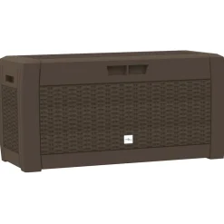 vidaXL Tuinbox 119x48x60 cm polypropeen bruin