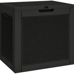 vidaXL Tuinbox 55,5x43x53 cm polypropeen zwart