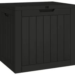 vidaXL Tuinbox 55,5x43x53 cm polypropeen zwart