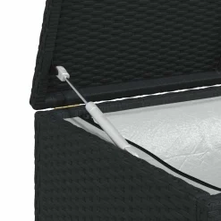 vidaXL Tuinbox 120x50x60 cm poly rattan zwart