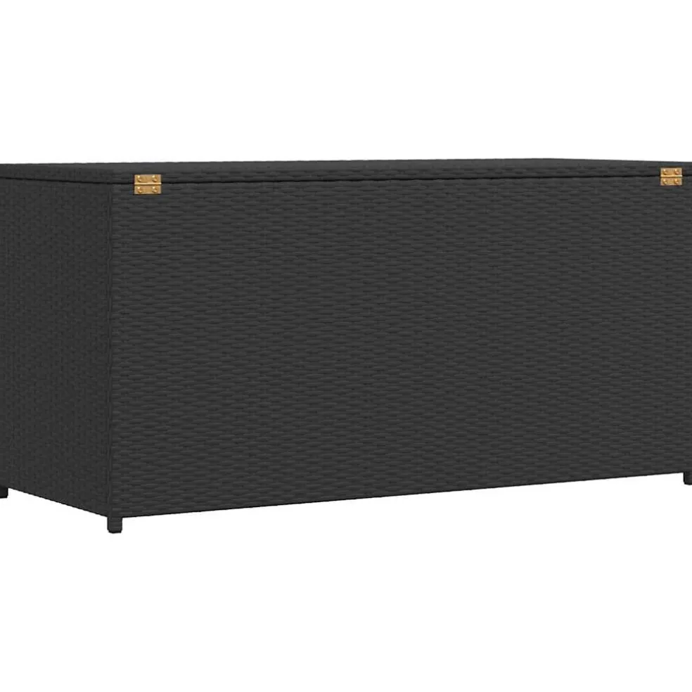 vidaXL Tuinbox 120x50x60 cm poly rattan zwart