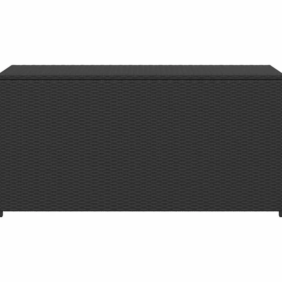 vidaXL Tuinbox 120x50x60 cm poly rattan zwart