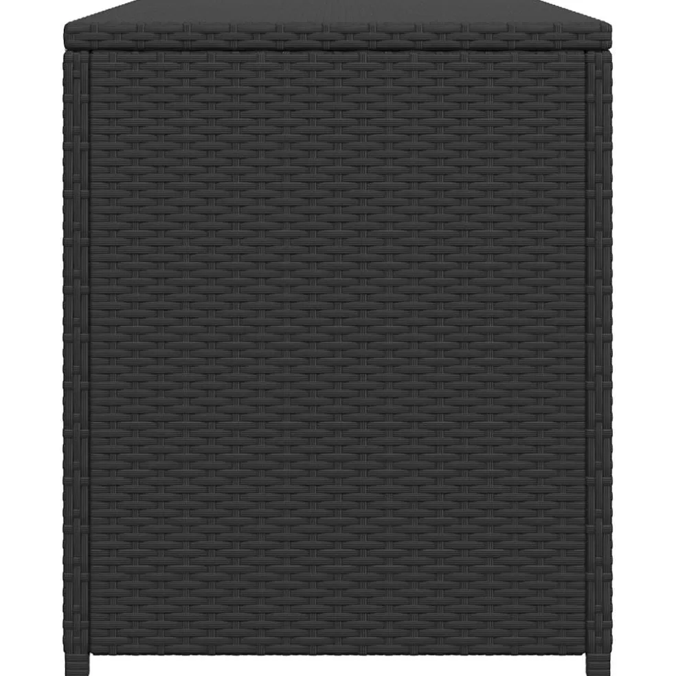 vidaXL Tuinbox 120x50x60 cm poly rattan zwart