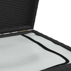 vidaXL Tuinbox 120x50x60 cm poly rattan zwart