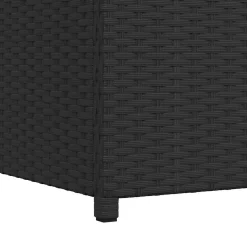 vidaXL Tuinbox 120x50x60 cm poly rattan zwart