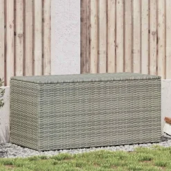vidaXL Tuinbox 100x50x50 cm poly rattan grijs