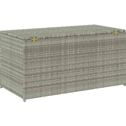 vidaXL Tuinbox 100x50x50 cm poly rattan grijs