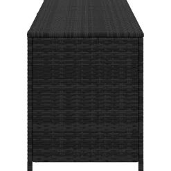 vidaXL Tuinbox 150x50x60 cm poly rattan zwart