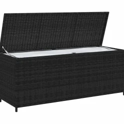 vidaXL Tuinbox 150x50x60 cm poly rattan zwart
