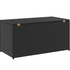 vidaXL Tuinbox 100x50x50 cm poly rattan zwart