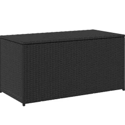 vidaXL Tuinbox 100x50x50 cm poly rattan zwart