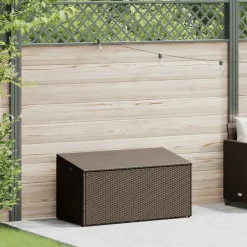 vidaXL Tuinbox 110x50x58 cm poly rattan bruin