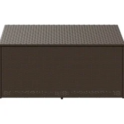 vidaXL Tuinbox 110x50x58 cm poly rattan bruin