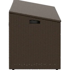 vidaXL Tuinbox 110x50x58 cm poly rattan bruin