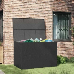 vidaXL Tuinbox 150x100x100 cm poly rattan zwart