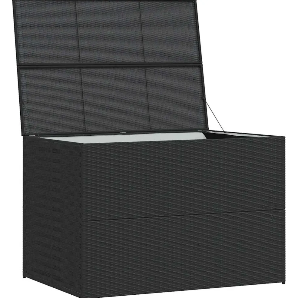 vidaXL Tuinbox 150x100x100 cm poly rattan zwart