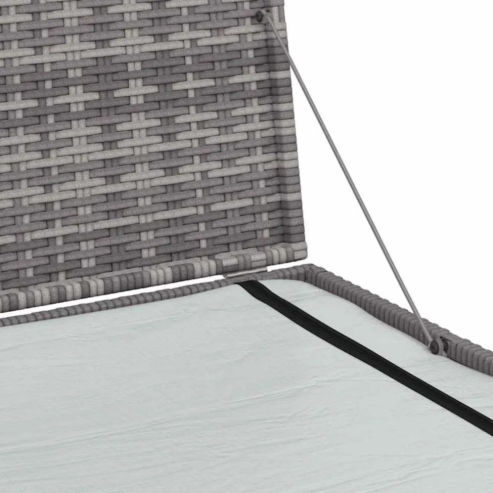 vidaXL Tuinbox 150x100x100 cm poly rattan grijs