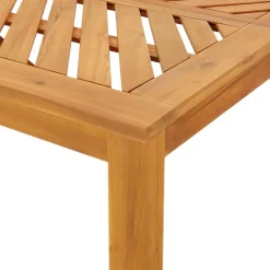 vidaXL Tuin eettafelset 6 st Bruin Massief Acaciahout