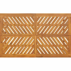 vidaXL Tuin eettafelset 6 st Bruin Massief Acaciahout