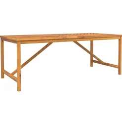 vidaXL Tuin eettafelset 7 st Bruin Massief Acaciahout