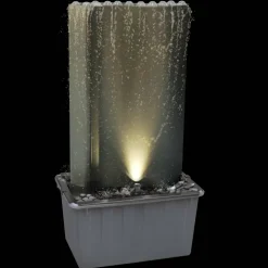 vidaXL Tuinfontein 60,2x37x122,1 cm roestvrij staal zilverkleurig