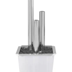vidaXL Tuinfontein 48x34x88 cm roestvrij staal zilverkleurig
