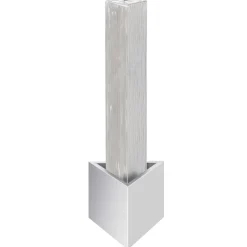 vidaXL Tuinfontein 37,7x32,6x110 cm roestvrij staal zilverkleurig