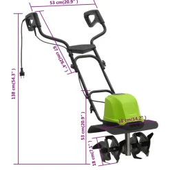 vidaXL Tuinfrees met 4 messen elektrisch 800 W