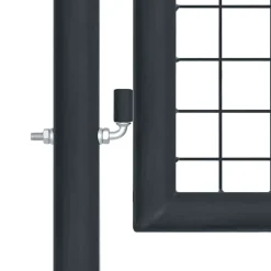 vidaXL Tuinhek van gaas gegalvaniseerd staal 400x75 cm grijs