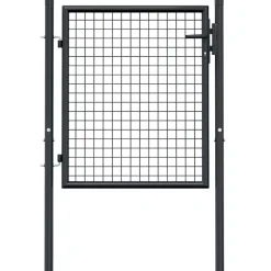 vidaXL Tuinhek van gaas gegalvaniseerd staal 100x75 cm grijs