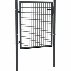 vidaXL Tuinhek van gaas gegalvaniseerd staal 100x75 cm grijs