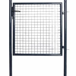 vidaXL Tuinhek van gaas gegalvaniseerd staal 100x100 cm grijs