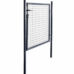 vidaXL Tuinhek van gaas gegalvaniseerd staal 100x100 cm grijs