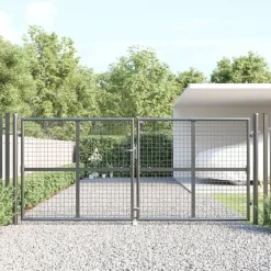 vidaXL Tuinhek van gaas 300x125 cm gegalvaniseerd staal antraciet