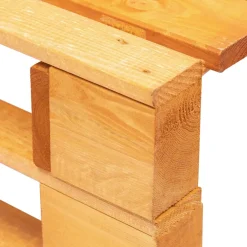vidaXL Tuinhocker pallet hout honingbruin